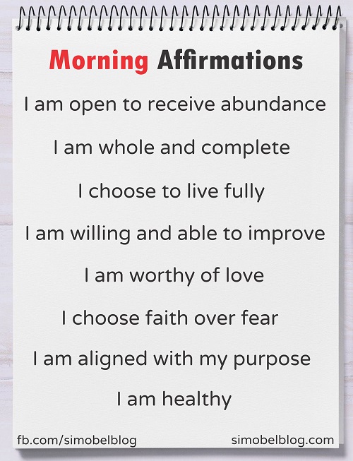 Morning affirmations